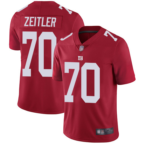 Men New York Giants #70 Kevin Zeitler Red Limited Red Inverted Legend Football NFL Jersey->new york giants->NFL Jersey